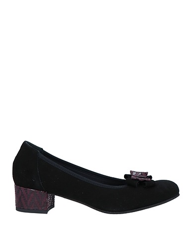 DONNA|R Court Black Leather