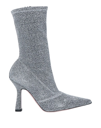 LIU •JO Ankle boot Silver Textile fibers
