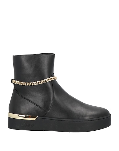 LIU •JO Ankle boot Black Textile fibres