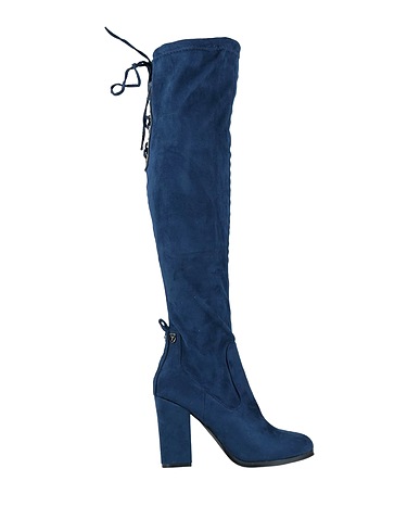 YAMAMAY Boots Blue Textile fibres