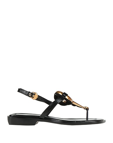JEFFREY CAMPBELL Infradito Nero Fibre tessili