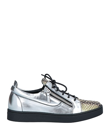 GIUSEPPE ZANOTTI Sneakers Silver Soft Leather