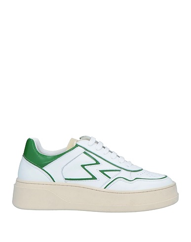 MOACONCEPT Sneakers White Soft Leather, Textile fibres