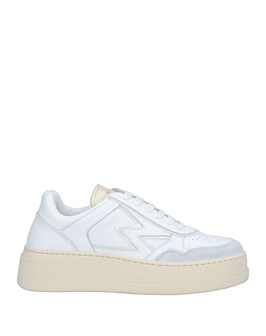 MOACONCEPT Sneakers Weiß Leder, Gewebefasern