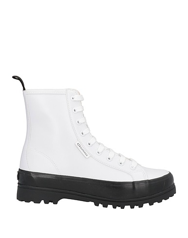 SUPERGA Stiefelette Weiß Gewebefasern