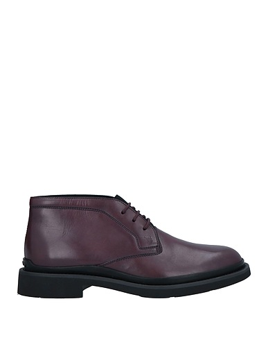 TOD'S Ankle boot Dark purple Soft Leather