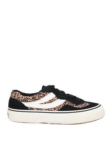 SUPERGA Sneakers Negro Piel, Fibras textiles