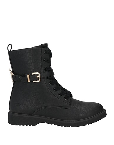 LIU •JO Ankle boot Black Textile fibres