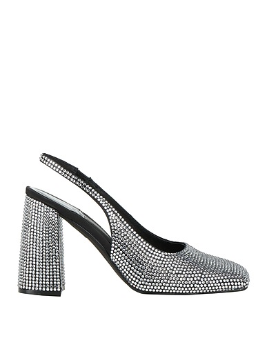 JEFFREY CAMPBELL Slingbacks Чёрный Текстильное волокно