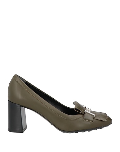 TOD'S Loafers Dark green Soft Leather