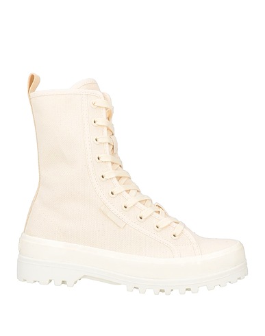 SUPERGA Ankle boot Beige Textile fibers