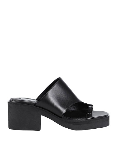 ARKET Flip flops Black Soft Leather