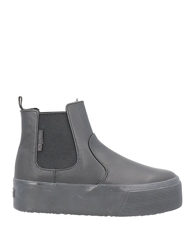 SUPERGA Ankle boot Black Soft Leather