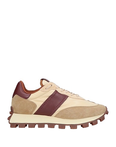 TOD'S Sneakers Sand Leather, Textile fibres