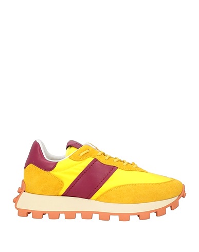 TOD'S Sneakers Giallo Pelle, Fibre tessili