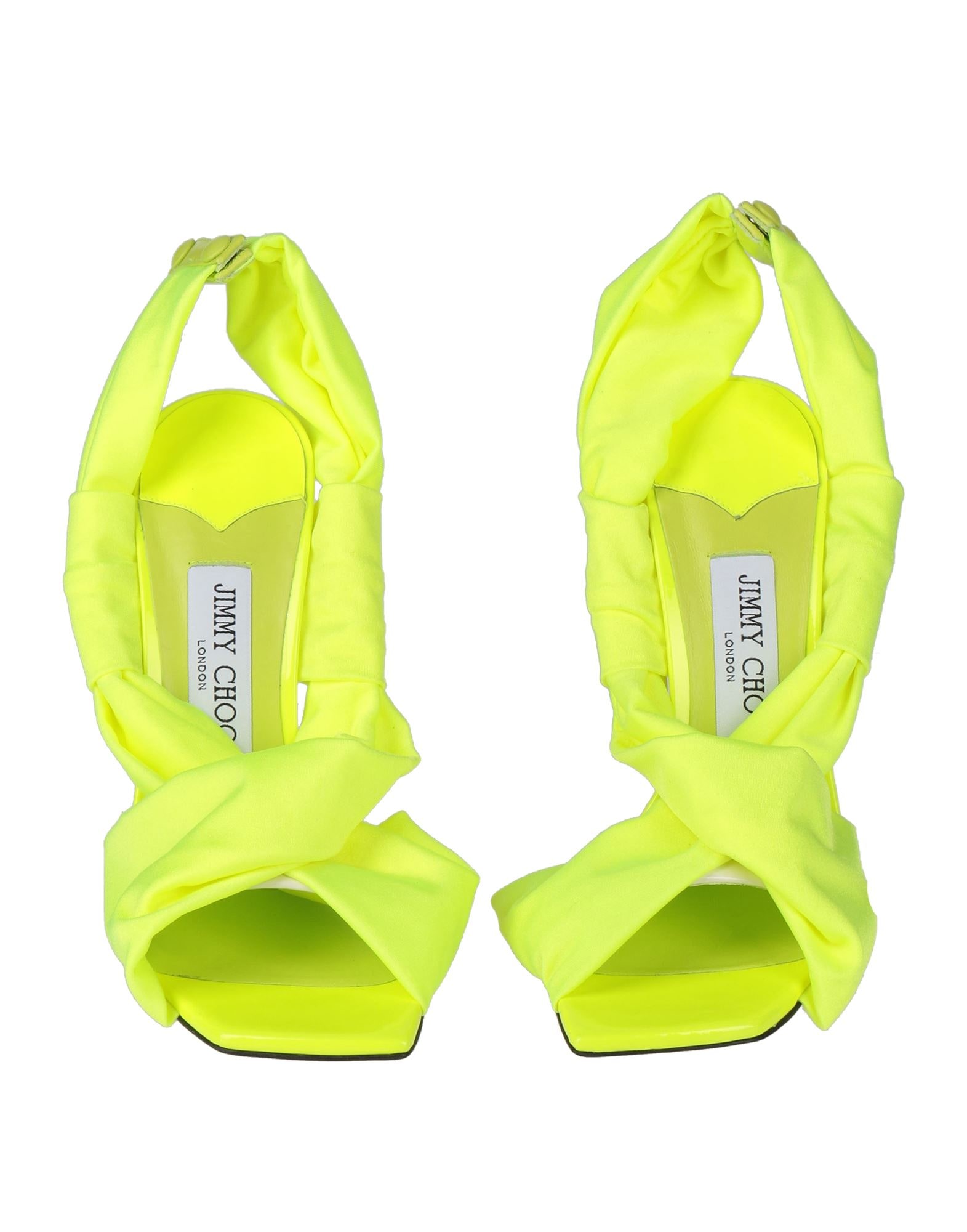 新品JIMMY CHOO ライムグリーン サンダル 36 / 23 cm YOOX Online Fashion Design Shopping