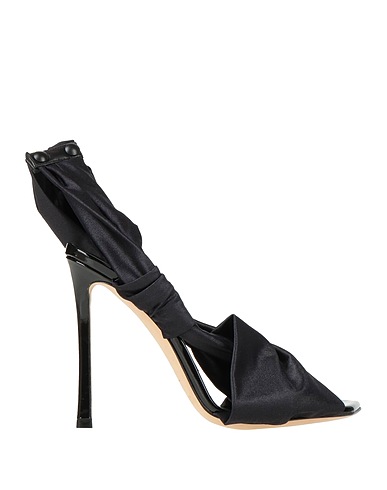 JIMMY CHOO Sandals Black Textile fibers