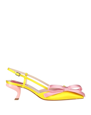 ROGER VIVIER Escarpins Jaune Fibres textiles