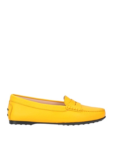 TOD'S Loafers Yellow Soft Leather