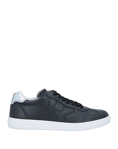 HOGAN Sneakers Black Soft Leather, Textile fibres