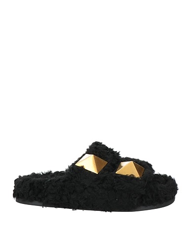 VALENTINO GARAVANI Sandali Nero Fibre tessili