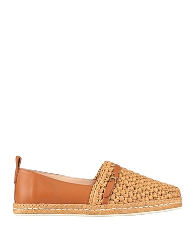 TOD'S Espadrilles Tan Textile fibres, Soft Leather