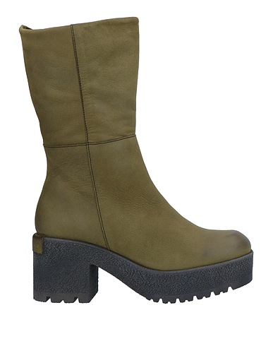PATRIZIA BONFANTI Ankle boot Military green Leather