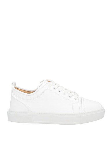 CHRISTIAN LOUBOUTIN Sneakers White Soft Leather, Rubber
