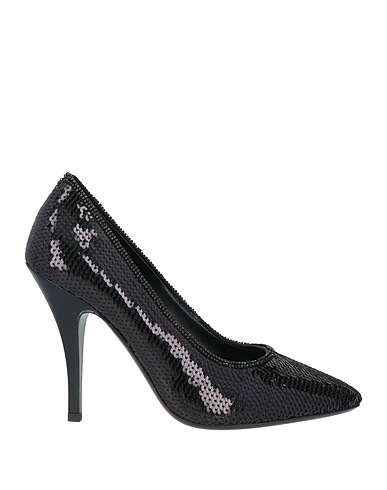 FERRAGAMO Court Black Lambskin, Textile fibres