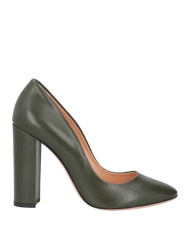 ROBERTO SERPENTINI Pumps Dunkelgrün Leder