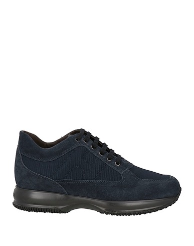 HOGAN Sneakers Blu notte Pelle, Fibre tessili