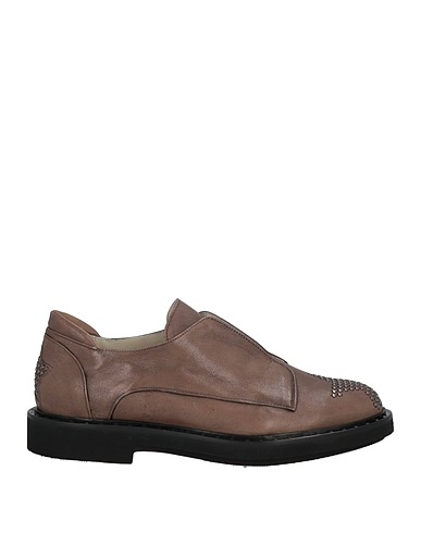 LORENA ANTONIAZZI Loafers Khaki Soft Leather