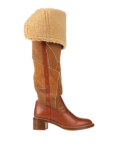 CELINE Boots Tan Soft Leather