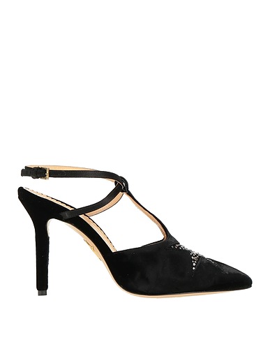 CHARLOTTE OLYMPIA Туфли Чёрный Текстильное волокно