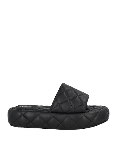 BALDININI Sandals Black Textile fibres