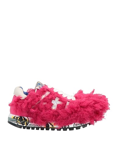 PREMIATA Sneakers Magenta Soft Leather, Textile fibres