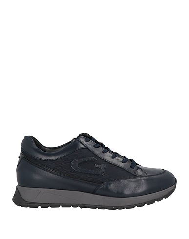 ALBERTO GUARDIANI Sneakers Midnight blue Soft Leather, Textile fibres