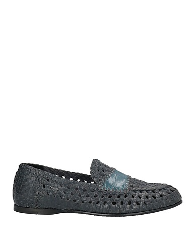 DOLCE&GABBANA モカシン 鉛色 やぎ革 85% / 牛革（カーフ） 15%