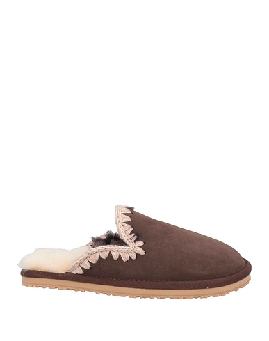 MOU Mules and clogs Dark brown Sheepskin