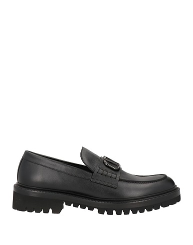VALENTINO GARAVANI Loafers Black Soft Leather