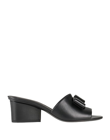 FERRAGAMO Sandals Black Lambskin