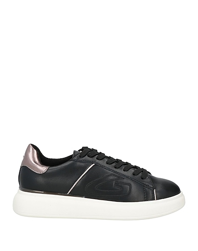 ALBERTO GUARDIANI Sneakers Black Soft Leather, Textile fibres