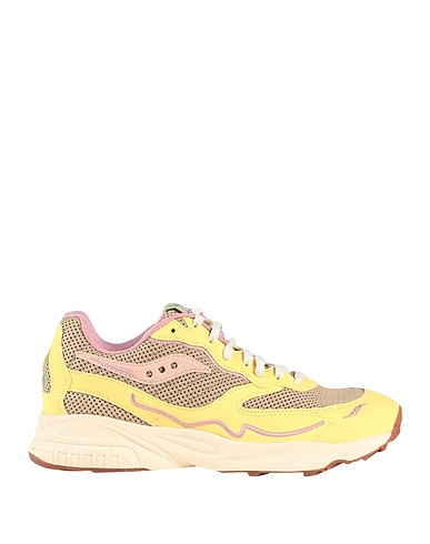 SAUCONY Sneakers 3D GRID HURRICANE	
 Yellow Soft Leather, Textile fibres