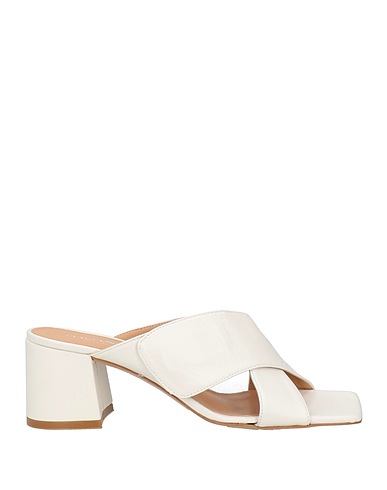 BALDININI Sandals White Soft Leather