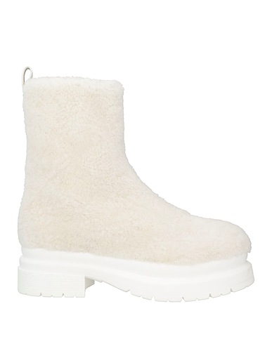 JW ANDERSON Ankle boot White Soft Leather, Merino Wool