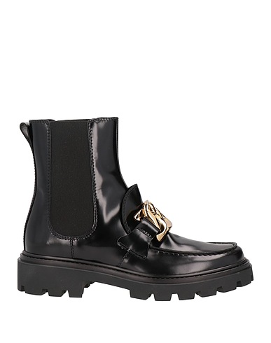 TOD'S Stiefelette Schwarz Leder