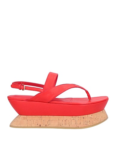 FERRAGAMO Flip flops Red Soft Leather