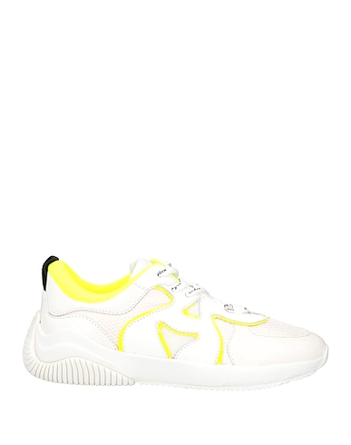 HOGAN Sneakers White Textile fibres, Soft Leather