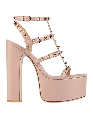 VALENTINO GARAVANI Sandals Taupe Leather