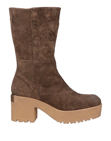 PATRIZIA BONFANTI Ankle boot Khaki Soft Leather